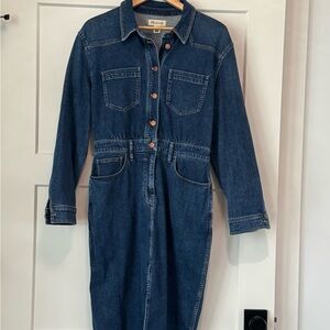 Madewell Indigo Denim Shirt Dress